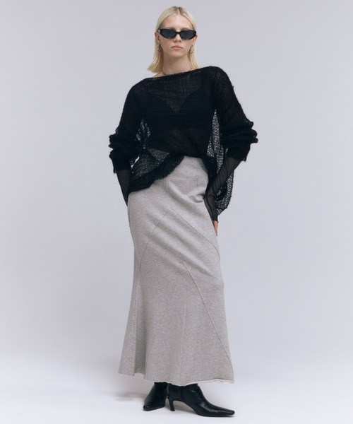 スカート JOSE MOON PIGMENT SWEAT SKIRT JOSE MOON スカート PIGMENT SWEAT SKIRT/ピグメントスウェット