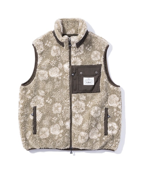 POLeR（ポーラー） ベスト ジレ POLER JACQUARD SHERPA VEST（ポーラー
