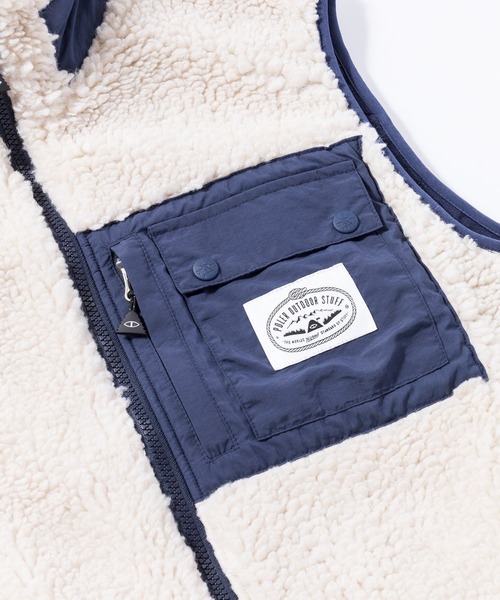 SOu★POLER　ボアベストリバーシブルベスト　ポーラー POLeR（ポーラー） ベスト ジレ POLER JACQUARD SHERPA VEST（ポーラー