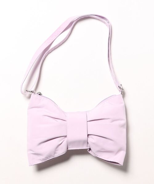 whowhat リボン型 ショルダーバッグ メッセンジャー　ショッキングピンク whowhat リボン型 ショルダーバッグ メッセンジャー ショッキング