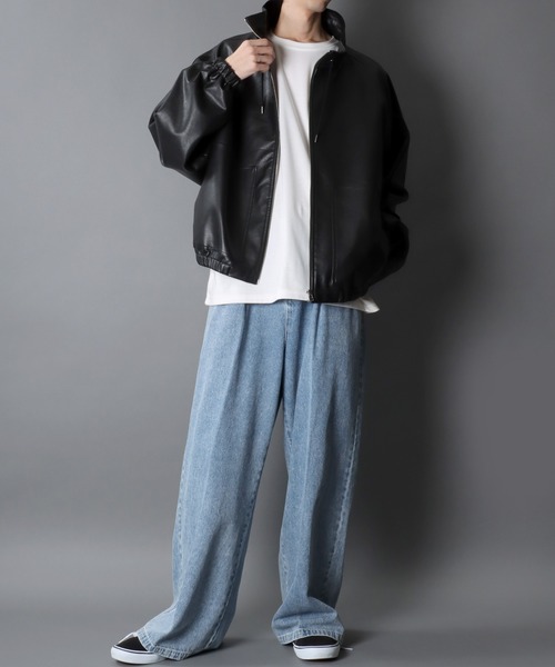 SITRY（シトリー） ブルゾン アウター Synthetic Leather Short