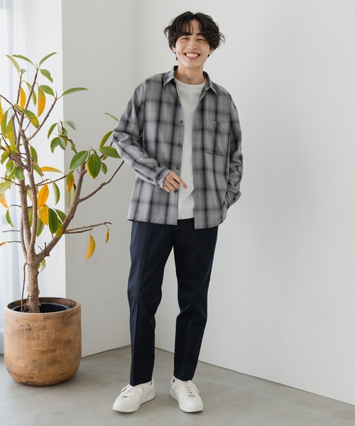 GLOBAL WORK（グローバルワーク） シャツ アーバンオンブレシャツ