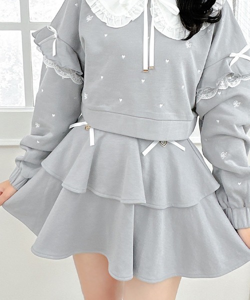 ROJITA（ロジータ） スカート 「セットアップ対応」裏毛ティアード