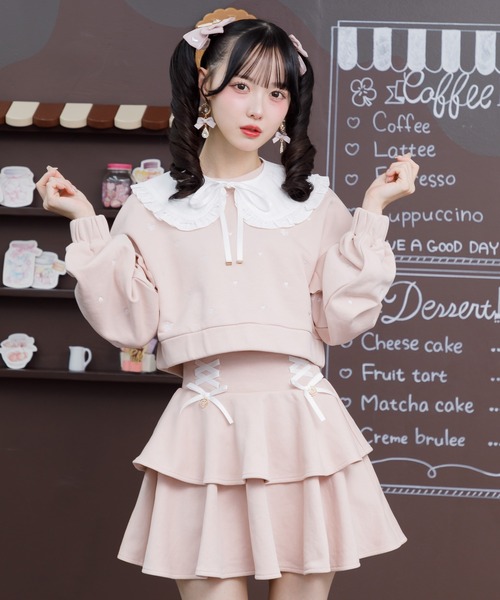 ROJITA（ロジータ） スカート 「セットアップ対応」裏毛ティアード