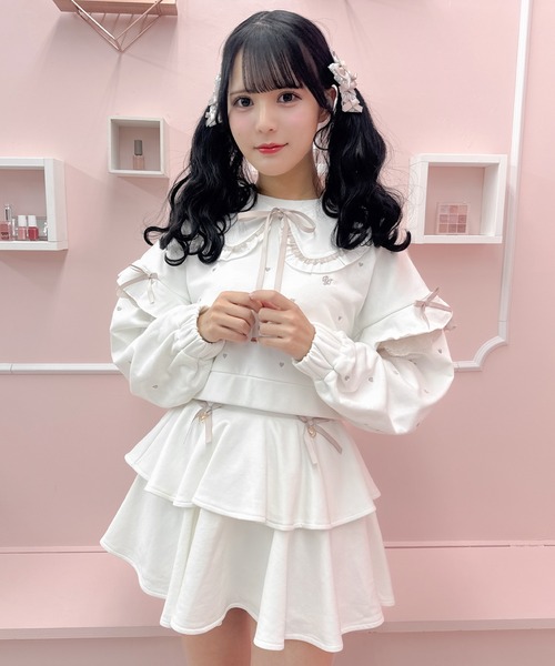 ROJITA（ロジータ） スカート 「セットアップ対応」裏毛ティアード