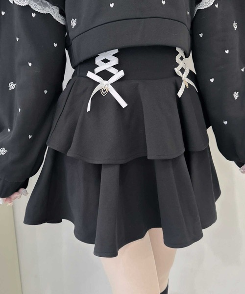 ROJITA（ロジータ） スカート 「セットアップ対応」裏毛ティアード