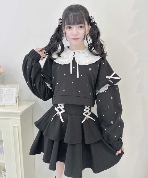 ROJITA（ロジータ） スカート 「セットアップ対応」裏毛ティアード