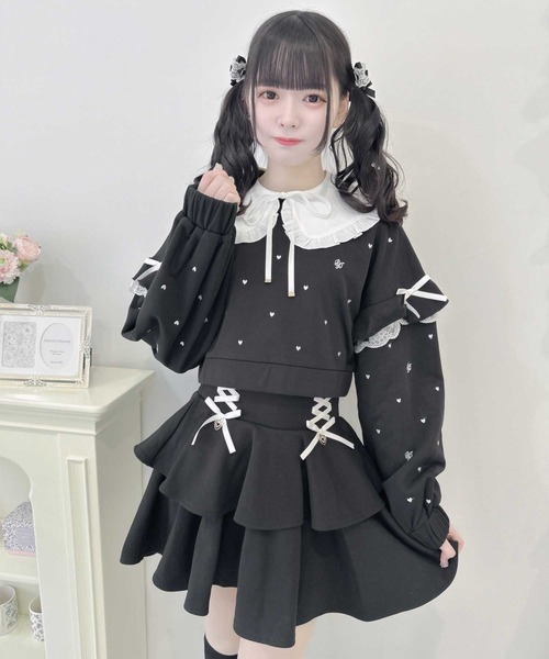 ROJITA（ロジータ） スカート 「セットアップ対応」裏毛ティアード