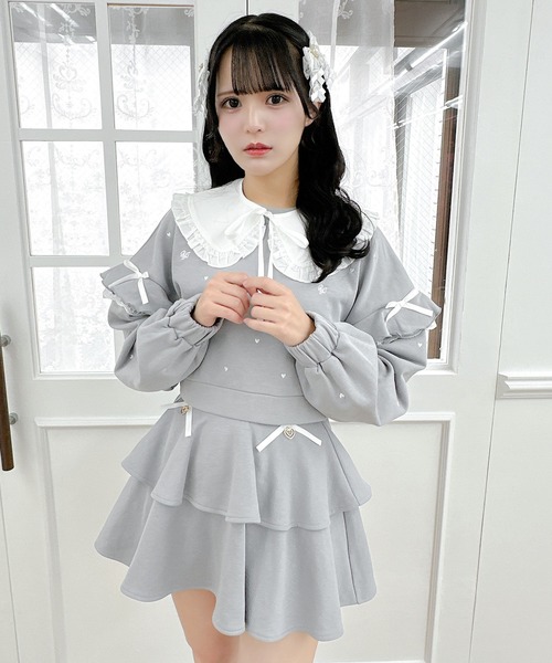 ROJITA（ロジータ） スカート 「セットアップ対応」裏毛ティアード