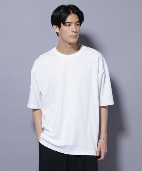NANO universe tシャツ Anti Soaked(R) 汗染み防止 クルーネック