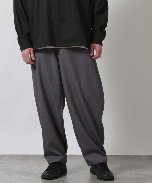 LAKOLE（ラコレ） パンツ 「セットアップ可」ツイルバレルレッグパンツ