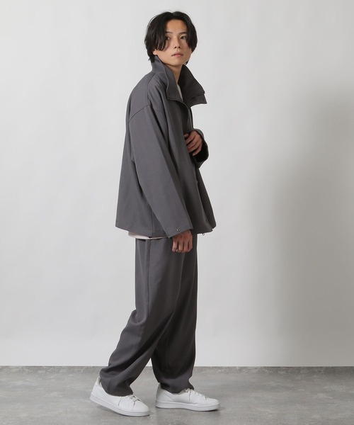 LAKOLE パンツ 「セットアップ可」ツイルバレルレッグパンツ