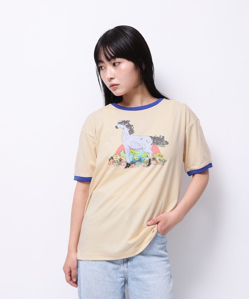 tシャツ HORSE” Tsuguya Ishii 半袖T レディース メンズ tシャツ HORSE” Tsuguya Ishii 半袖T レディース メンズ
