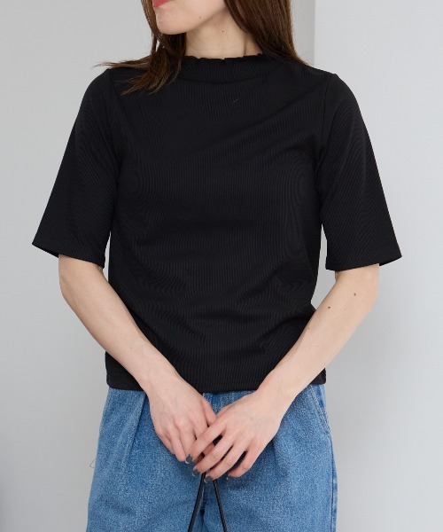 tシャツ 「追加」モックネックTシャツ レディース FRAMeWORK tシャツ 「追加」モックネックTシャツ レディース