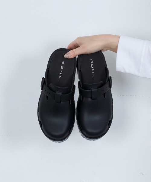 MOHI厚底サンダル【美品】37サイズ MOHI サンダル 「MOHI」厚底サンダル GU3-23-038-PU レディース