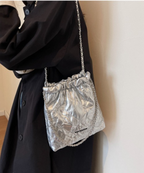 Ritzy」 「NOROMORO」ショルダーバッグ FREE シルバー レディース