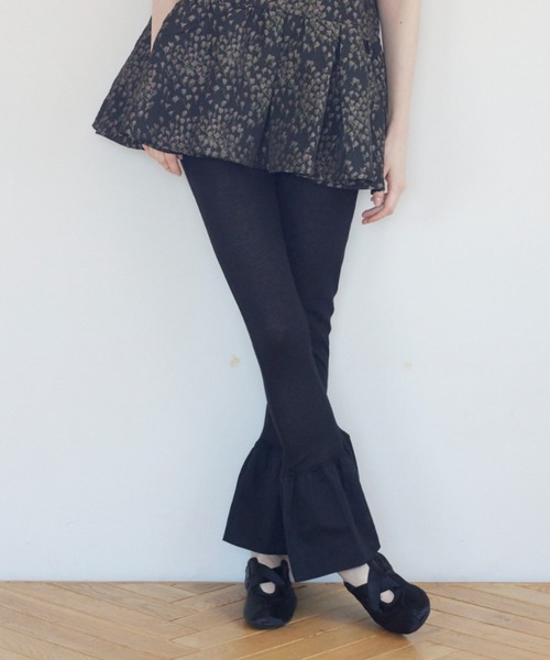 HONEY MI HONEY（ハニーミーハニー） パンツ sheer rib frill flare