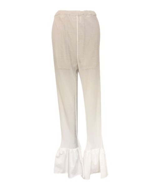 パンツ HOWDY. rib frill pants HONEY MI HONEY（ハニーミーハニー） パンツ sheer rib frill flare