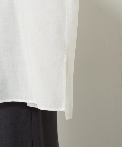 【ドライタッチシャツ】バックカーブシャーリングシャツ　パープル ドライタッチシャツ】バックカーブシャーリングシャツ パープル