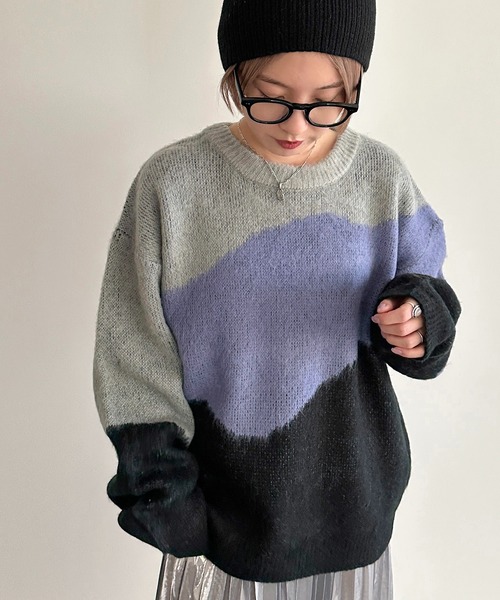 「apres jour mignon」 長袖ニット X-LARGE グリーン系その他 レディース_画像7