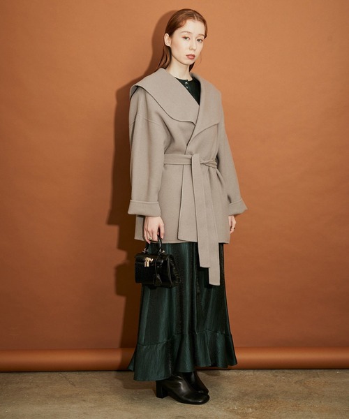 「MADEMOISELLE ROPE'」 コート 38 ブルー レディース_画像2