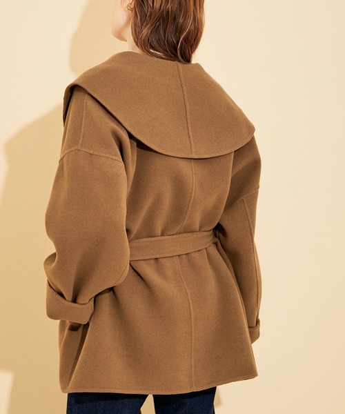 「MADEMOISELLE ROPE'」 コート 38 ブルー レディース_画像9