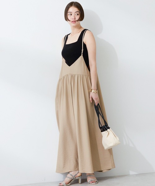 AMERI VINTAGE キャミワンピース Ameri（アメリ）の「LADY LAYERED CAMI DRESS（ワンピース