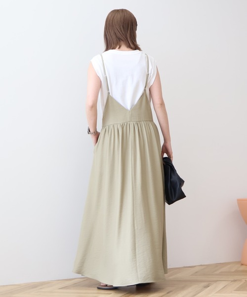 ameri vintage 前後2way ロングワンピース セール】2WAY GARMENT DYE DRESS（ワンピース）｜Ameri（アメリ）の