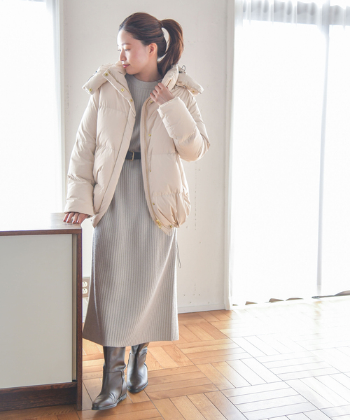 IENA リサイクルダウンショートコート 36 ベージュ IENA（イエナ） ダウンジャケット 36 ベージュ レディース : ZOZOTOWN