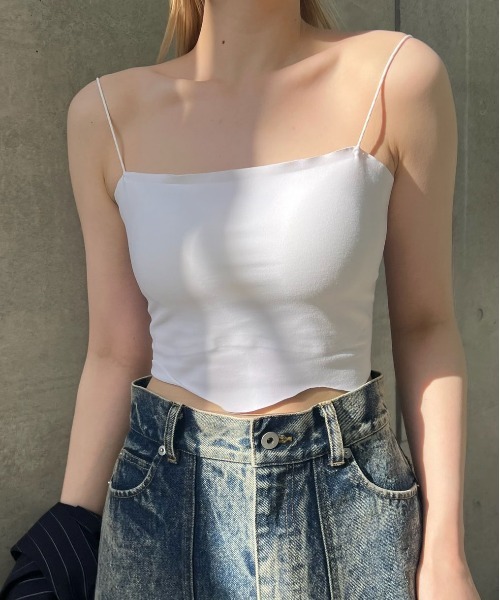 キャミソール melt the lady cut out bustier チェストギャザーキャミソール | VOLCAN&APHRODITE 公式通販