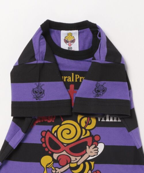HYSTERIC MINI（ヒステリックミニ） tシャツ LITTLE BEE ボーダー半袖T