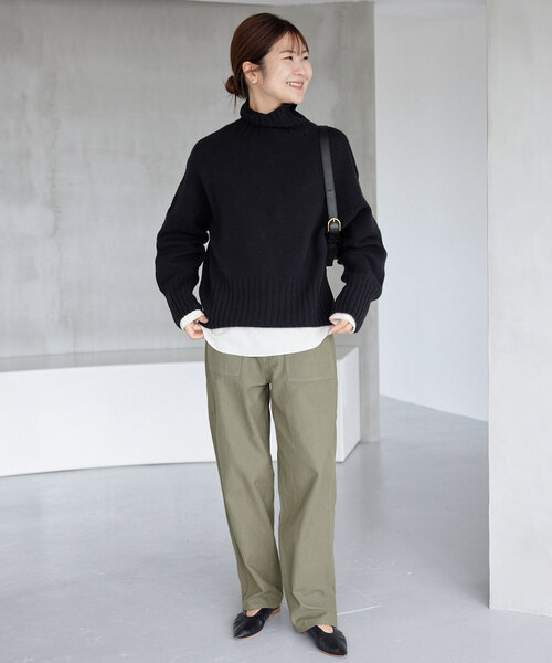 「SLOBE IENA」 タートルネックニット FREE ブラック系その他 レディース_画像2