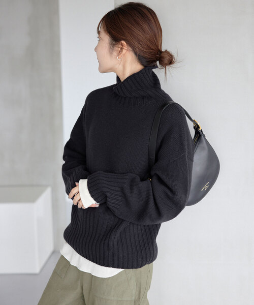 「SLOBE IENA」 タートルネックニット FREE ブラック系その他 レディース_画像6