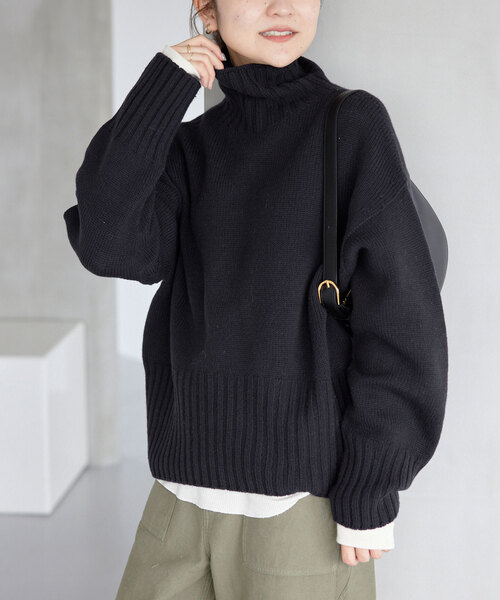 「SLOBE IENA」 タートルネックニット FREE ブラック系その他 レディース_画像7