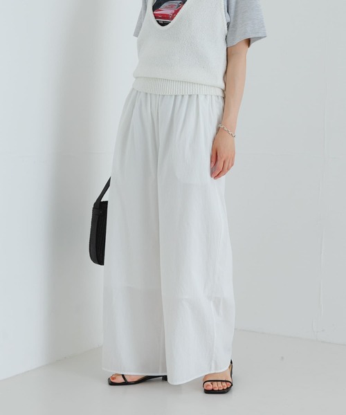 URBAN RESEARCH（アーバンリサーチ） パンツ コットンギャザーワイド