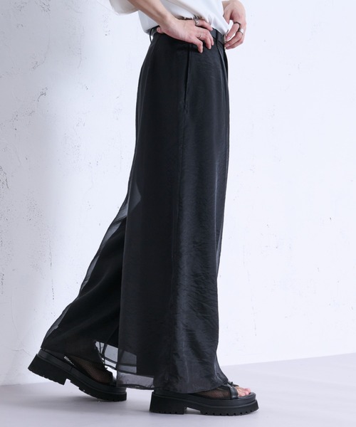 【NATURAL】<ASTRAET>シアー ウエストドローコード ワイドパンツ NATURAL】ASTRAETシアー ウエストドローコード ワイドパンツ 【公式通販】