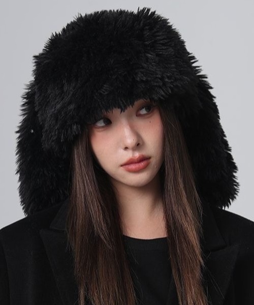 DIAVEL ニット帽 ニットキャップ Bunnyもこもこファーハット「1年中