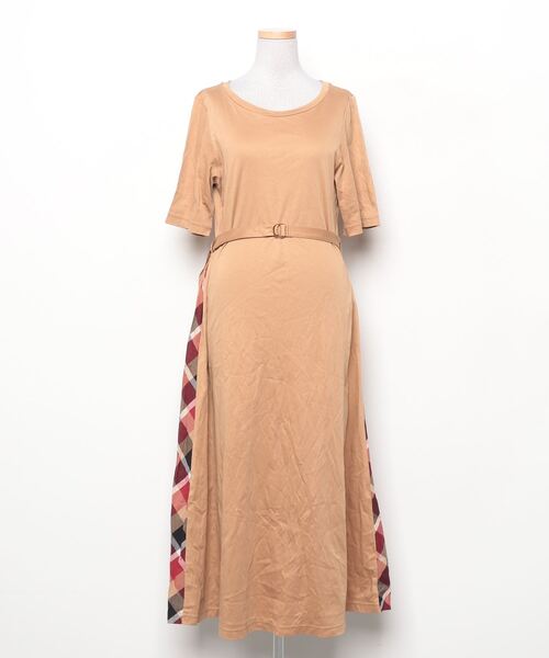 BLUE LABEL CRESTBRIDGE 半袖ワンピース BLUE LABEL CRESTBRIDGE ネイビー半袖ワンピース 38