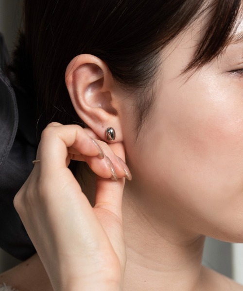 ★関税込★LAZY DAWN★Square Check Earrin.g E016★ピアス LAZY DAWN】TWICE ジヒョ着用☆square check earring E016 (LAZY