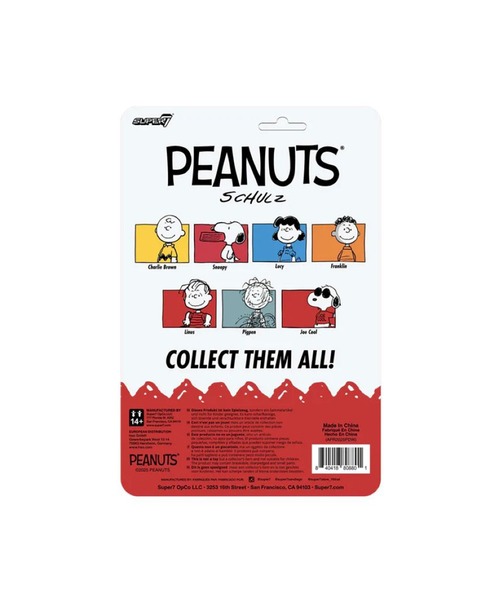 SNOOPY（スヌーピー） フィギュア Super7 PEANUTS スーパー7