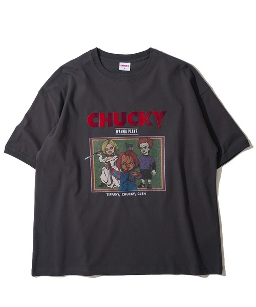 tシャツ 「CHUCKY / チャッキー」バンド風イラストTシャツ レディース メンズ ADPOSION tシャツ 「CHUCKY / チャッキー」バンド風イラストT