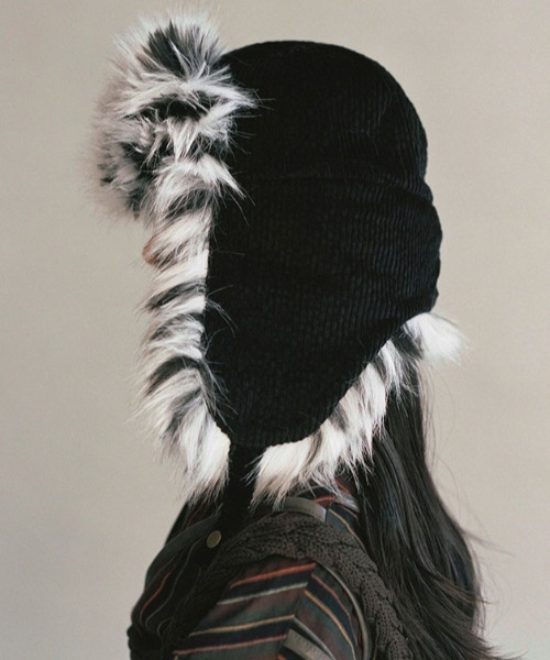 帽子 AWESOME NEEDS FUR LAMPSHADE HAT (flhat) Qoo10 AWESOME NEEDS FUR TRAPPER HAT 無地 帽