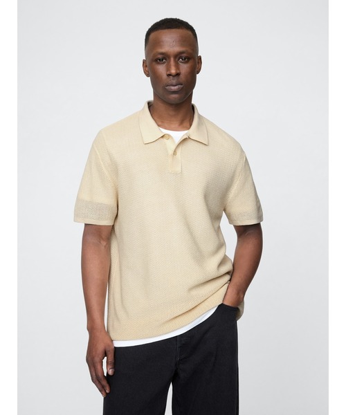 GAP（ギャップ） セーター ニット テクスチャー クロシェ ポロシャツ