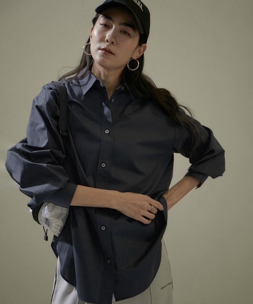 「SALON adam et rope'」 長袖シャツ FREE ネイビー レディース