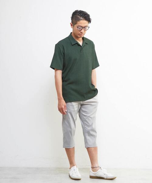 新品未使用 MEN'S MELROSE メンズメルローズ パイル ポロシャツ 新品未使用 MEN'S MELROSE メンズメルローズ パイル ポロシャツ
