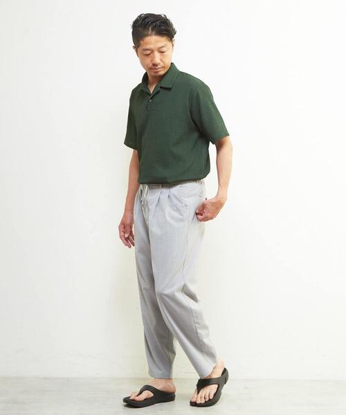新品未使用 MEN'S MELROSE メンズメルローズ パイル ポロシャツ 新品未使用 MEN'S MELROSE メンズメルローズ パイル ポロシャツ