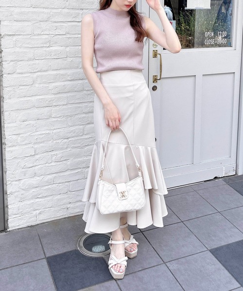 ＥＳＶネックノースリラメニットプルオーバー （グレージュ） INGNI ニット セーター ラメノースリニット レディース