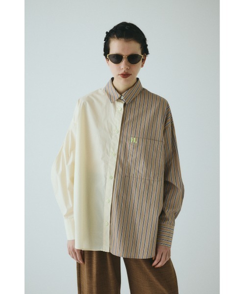 ブラウス シャツ Bicolor shirt　　バイカラーシャツ レディース