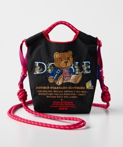 2way仕様☆ DOUBLE STANDARD Ball&Chain ベビーベア エコバッグ DOUBLE STANDARD CLOTHING エコバッグ Ball＆Chain / ベビーベア