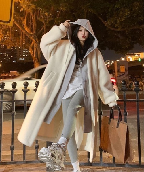 「shameless」 コート FREE グレー レディース_画像2